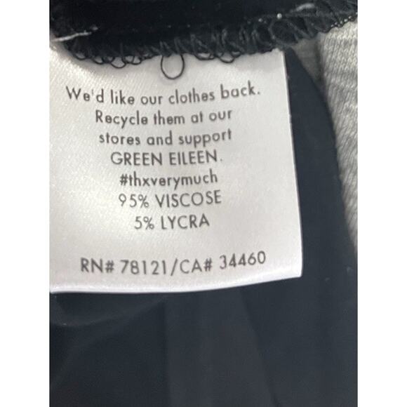 Eileen Fisher Black Scoop Neck Long Sleeve Splits Tunic Large Dress Quiet Luxury - Picture 7 of 7